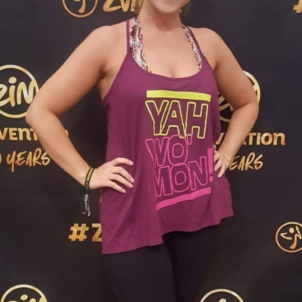 Zumba Fitness Yah Wo'Mon Loose Tank in Lovely